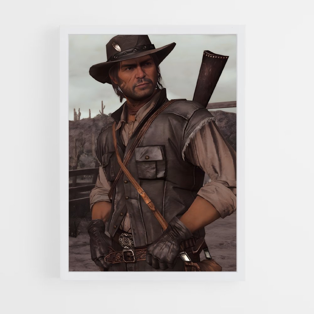 Poster L'Ombre de John Marston – affiche Red Dead Redemption (vue 3)